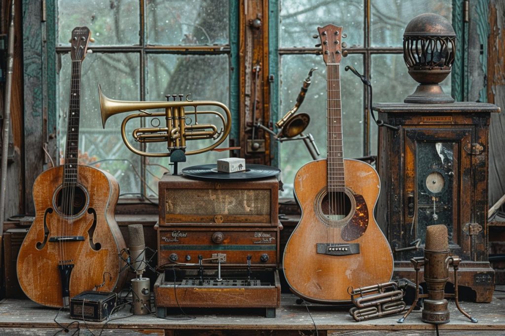 Les instruments de musique vintage : une touche rétro pour votre décoration