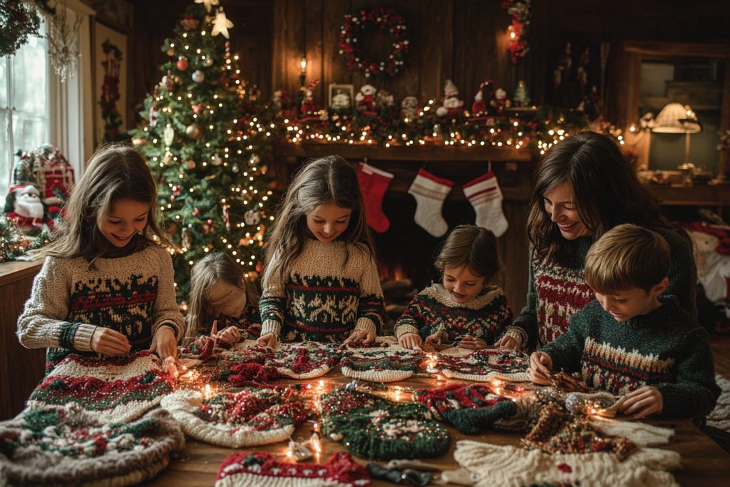 Diy déco et pulls de noël : une journée de créativité en famille