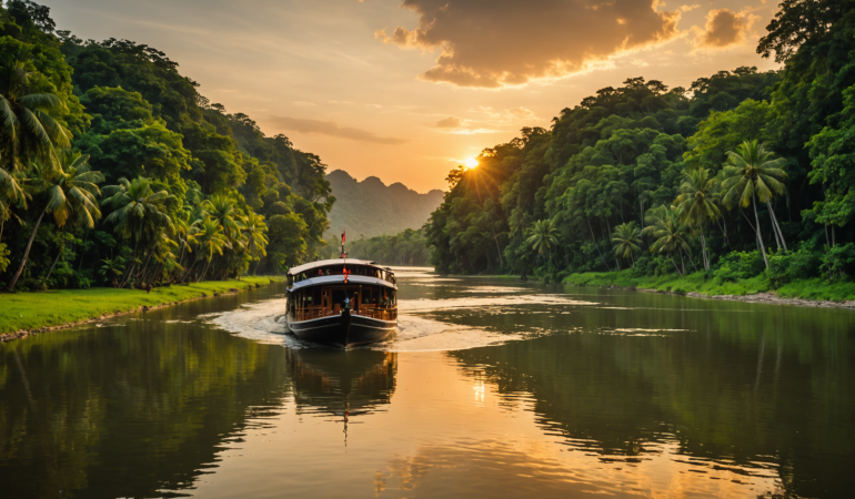embarquez pour une croisière fluviale en thaïlande et découvrez des îles paradisiaques, des paysages exotiques et des moments d’évasion sur les plus beaux fleuves du pays. un voyage inoubliable entre nature et découvertes culturelles.