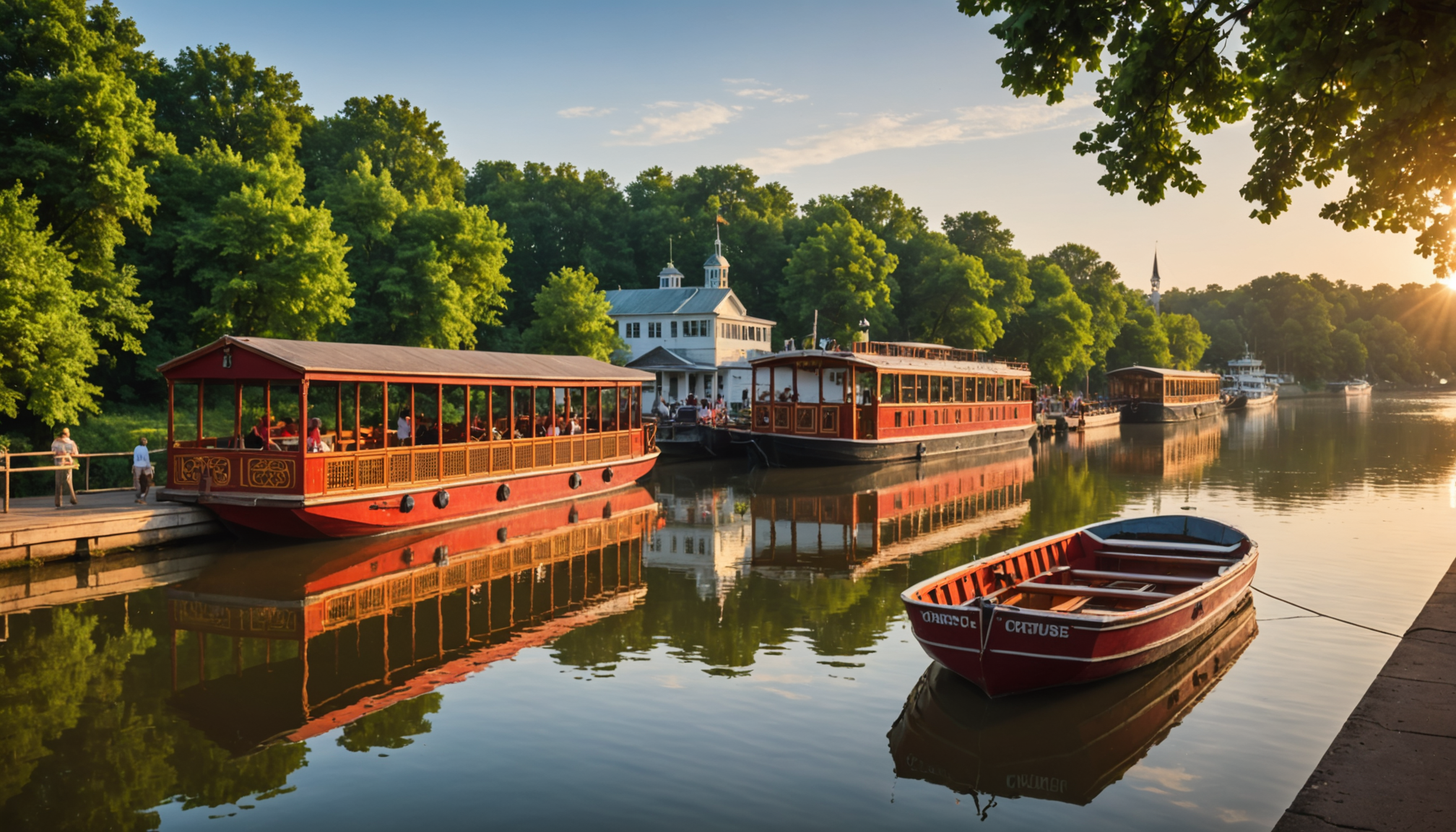 découvrez nos croisières sur la rivière rouge, avec informations sur les points de départ et les tarifs pour une expérience inoubliable.