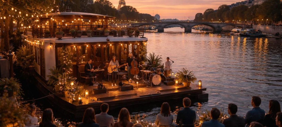 découvrez des concerts intimistes uniques à bord d'une péniche avec le zeven et profitez des scènes flottantes inédites à paris pour une expérience musicale originale au fil de l'eau.