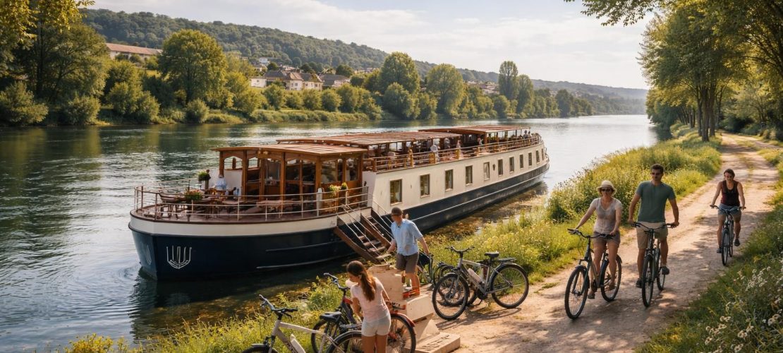 découvrez une croisière fluviale unique en péniche sur la seine et la loire, avec des escales à vélo électrique pour explorer la beauté des paysages et des villages authentiques.