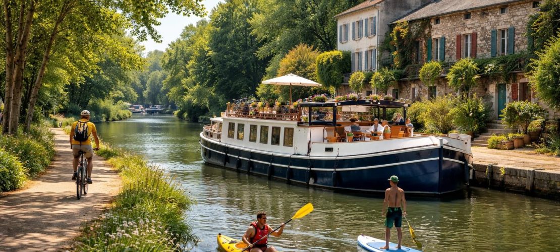 découvrez une croisière sportive en péniche alliant kayak, paddle et vélo pour explorer les magnifiques canaux français. une aventure active et nature au cœur des paysages authentiques.