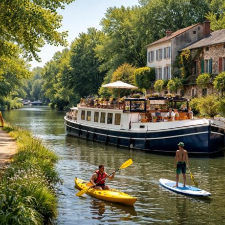 découvrez une croisière sportive en péniche alliant kayak, paddle et vélo pour explorer les magnifiques canaux français. une aventure active et nature au cœur des paysages authentiques.