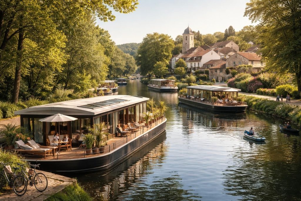 découvrez l'investissement fluvial rentable avec des péniches aménagées, idéales pour la location touristique sur les magnifiques canaux de france. profitez d'une aventure unique et d'un revenu sécurisé.