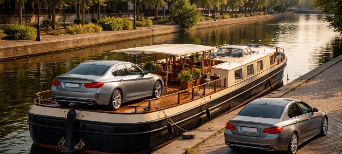 louez une péniche confortable et sécurisée pour naviguer tout en gardant votre audi a4 ou bmw série 3 garée à quai. profitez d'une expérience unique alliant plaisir de la navigation et praticité.