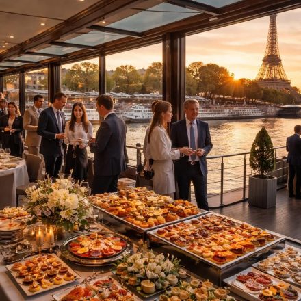 organisez vos séminaires professionnels à paris sur une péniche avec un traiteur gastronomique pour une expérience unique alliant travail et convivialité au fil de l'eau.