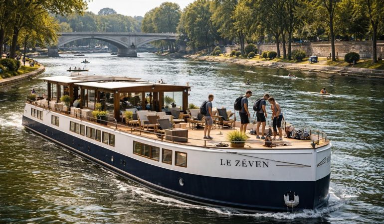 découvrez la péniche le zéven pour une croisière fluviale unique sur la seine alliant détente et escales sportives. profitez d'activités variées au cœur des paysages naturels.